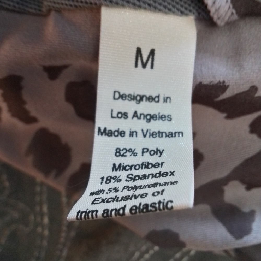 Rae Mode Los Angeles Athletic Bra Top Purple Leopard Print - M - Picture 5 of 5